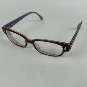 Vivid 7005 Eyeglasses Womens Burgundy Blue Plastic Round Full Rim 49 17‎ 145